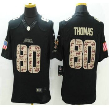 Jacksonville Jaguars #80 Julius Thomas Nike Salute to Service Nike Black Limited Jersey