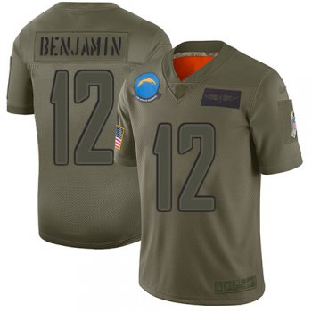 Nike Chargers #12 Travis Benjamin Camo Men's Stitched NFL Limited 2019 Salute To Service Jersey