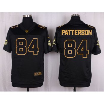 Nike Vikings #84 Cordarrelle Patterson Black Men's Stitched NFL Elite Pro Line Gold Collection Jersey