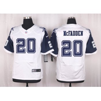 Men's Dallas Cowboys #20 Darren McFadden Nike White Color Rush 2015 NFL Elite Jersey
