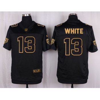 Nike Bears #13 Kevin White Black Men's Stitched NFL Elite Pro Line Gold Collection Jersey