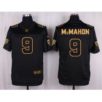 Nike Bears #9 Jim McMahon Black Men's Stitched NFL Elite Pro Line Gold Collection Jersey