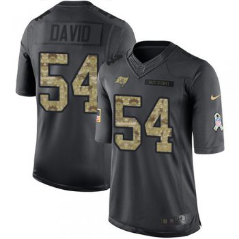 Nike Tampa Bay Buccaneers #54 Lavonte David Black Men's Stitched NFL Limited 2016 Salute to Service Jersey