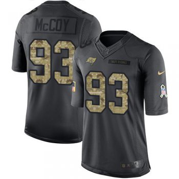 Nike Tampa Bay Buccaneers #93 Gerald McCoy Black Men's Stitched NFL Limited 2016 Salute to Service Jersey