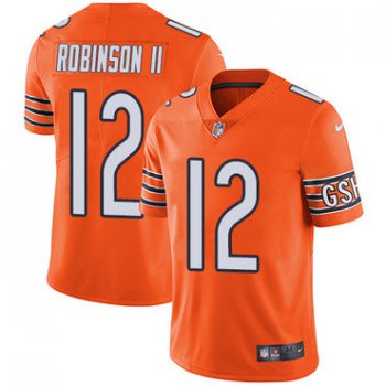 Men's Nike Chicago Bears #12 Allen Robinson II Orange Stitched NFL Limited Rush Jersey
