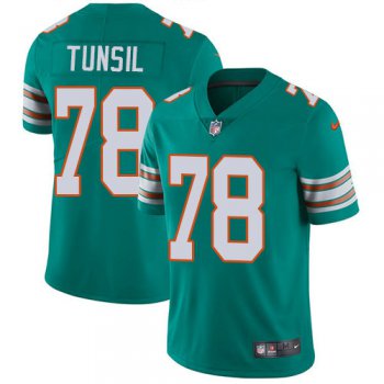 Nike Dolphins #78 Laremy Tunsil Aqua Green Alternate Men's Stitched NFL Vapor Untouchable Limited Jersey