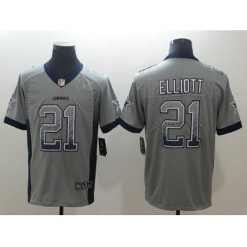 Nike Dallas Cowboys #21 Ezekiel Elliott Drift Fashion Color Rush Limited Jersey