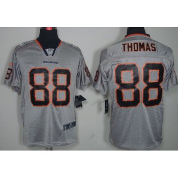 Nike Denver Broncos #88 Demaryius Thomas Lights Out Gray Elite Jersey