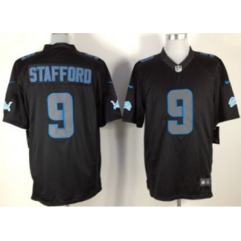 Nike Detroit Lions #9 Matthew Stafford Black Impact Limited Jersey