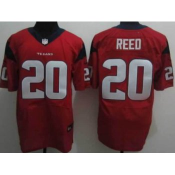 Nike Houston Texans #20 Ed Reed Red Elite Jersey