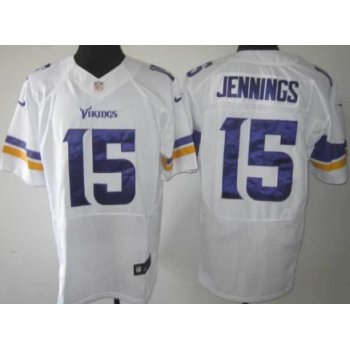 Nike Minnesota Vikings #15 Greg Jennings 2013 White Elite Jersey