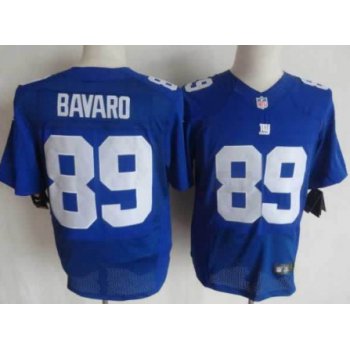 Nike New York Giants #89 Mark Bavaro Blue Elite Jersey