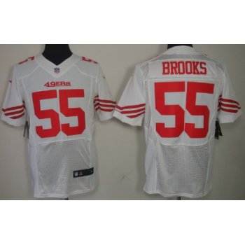 Nike San Francisco 49ers #55 Ahmad Brooks White Elite Jersey