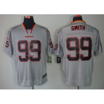 Nike San Francisco 49ers #99 Aldon Smith Lights Out Gray Elite Jersey