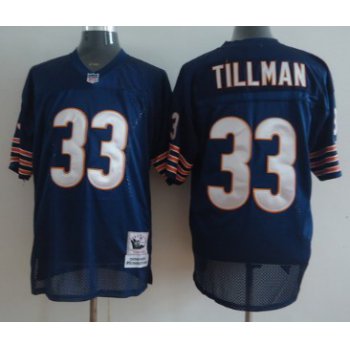 Chicago Bears #33 Charles Tillman Blue Throwback Jersey