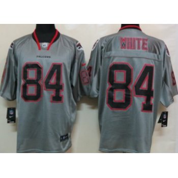 Nike Atlanta Falcons #84 Roddy White Lights Out Gray Elite Jersey