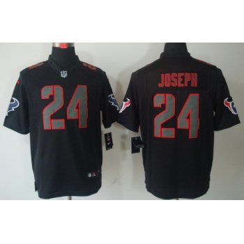 Nike Houston Texans #24 Johnathan Joseph Black Impact Limited Jersey