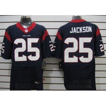 Nike Houston Texans #25 Kareem Jackson Blue Elite Jersey