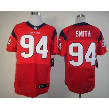 Nike Houston Texans #94 Antonio Smith Red Elite Jersey