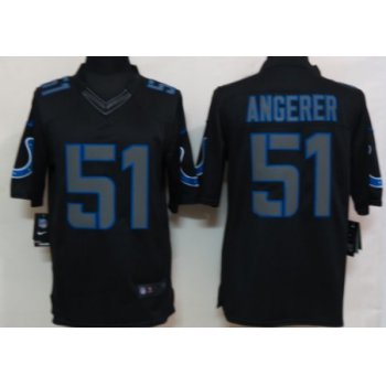 Nike Indianapolis Colts #51 Pat Angerer Black Impact Limited Jersey