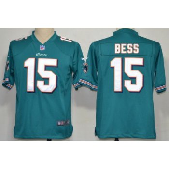Nike Miami Dolphins #15 Davone Bess Green Game Jersey