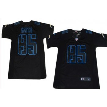 Nike San Diego Chargers #85 Antonio Gates Black Impact Limited Jersey
