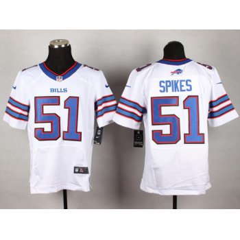 Nike Buffalo Bills #51 Brandon Spikes 2013 White Elite Jersey