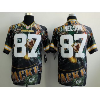 Nike Green Bay Packers #87 Jordy Nelson 2014 Fanatic Fashion Elite Jersey