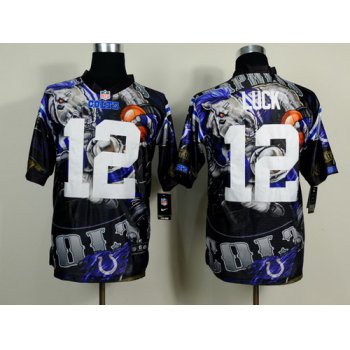 Nike Indianapolis Colts #12 Andrew Luck 2014 Fanatic Fashion Elite Jersey