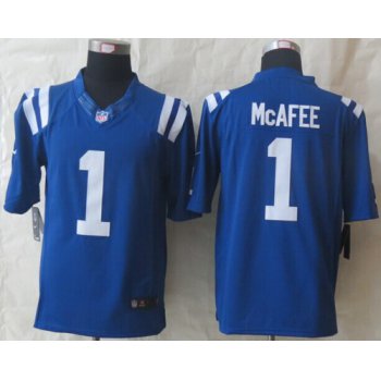 Nike Indianapolis Colts #1 Pat McAfee Blue Limited Jersey