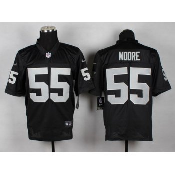 Nike Oakland Raiders #55 Sio Moore Black Elite Jersey