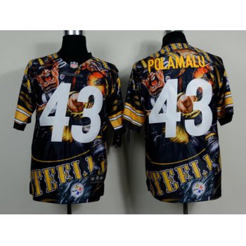 Nike Pittsburgh Steelers #43 Troy Polamalu 2014 Fanatic Fashion Elite Jersey