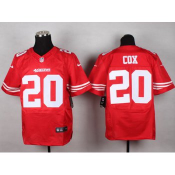 Nike San Francisco 49ers #20 Perrish Cox Red Elite Jersey
