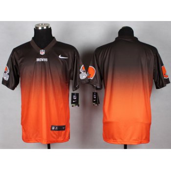 Nike Cleveland Browns Blank Brown/Orange Fadeaway Elite Jersey