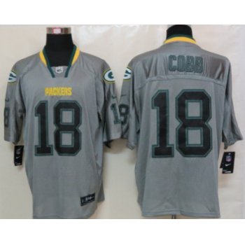 Nike Green Bay Packers #18 Randall Cobb Lights Out Gray Elite Jersey
