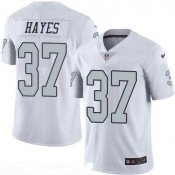Men's Oakland Raiders #37 Lester Hayes Retired White 2016 Color Rush Stitched NFL Nike Limited Jersey