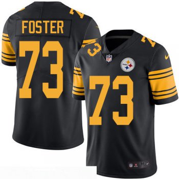 Men's Pittsburgh Steelers #73 Ramon Foster Black 2016 Color Rush Stitched NFL Nike Limited Jersey