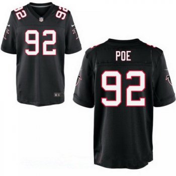 Men's Atlanta Falcons #92 Dontari Poe Black Alternate Stitched NFL Nike Elite Jersey