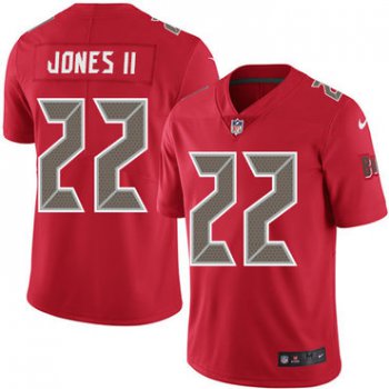 Nike Buccaneers #22 Ronald Jones II Red Men's Stitched NFL Limited Rush Jersey