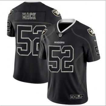 Nike Oakland Raiders #52 Khalil Mack Black Shadow Legend Limited Jersey