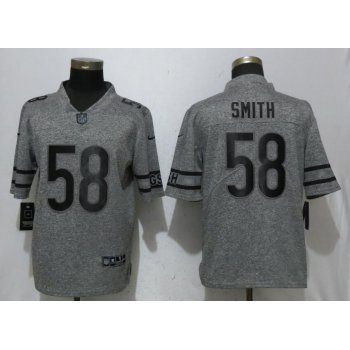 Nike Chicago Bears #58 Roquan Smith Gray Gridiron Gray Vapor Untouchable Limited Jersey