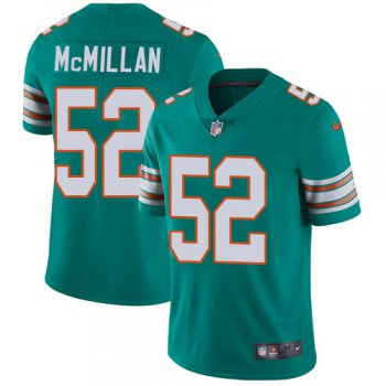Nike Miami Dolphins #52 Raekwon McMillan Aqua Green Alternate Men's Stitched NFL Vapor Untouchable Limited Jersey
