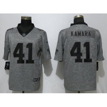Nike New Orleans Saints 41 Alvin Kamara Gray Gridiron Gray Vapor Untouchable Limited Jersey