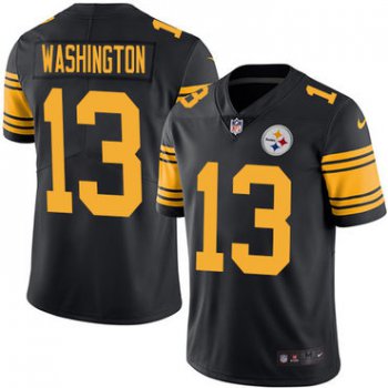 Nike Pittsburgh Steelers #13 James Washington Black Men's Stitched NFL Limited Rush Jersey