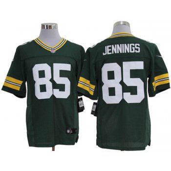 Size 60 4XL-Greg Jennings Green Bay Packers #85 Green Stitched Nike Elite NFL Jerseys