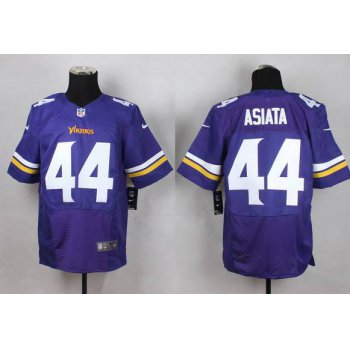 Men's Minnesota Vikings #44 Matt Asiata 2013 Nike Purple Elite Jersey
