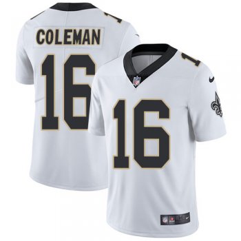 Nike New Orleans Saints #16 Brandon Coleman White Men's Stitched NFL Vapor Untouchable Limited Jersey
