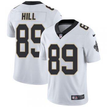 Nike New Orleans Saints #89 Josh Hill White Men's Stitched NFL Vapor Untouchable Limited Jersey