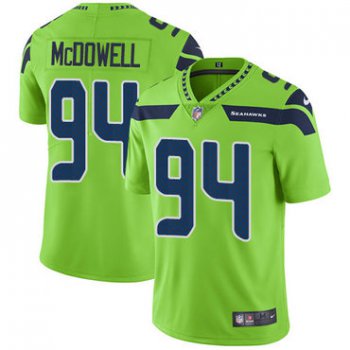 Nike Seattle Seahawks #94 Malik McDowell Green Men's Stitched NFL Limited Rush Jersey