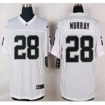 Oakland Raiders #28 Latavius Murray Nike White Elite Jersey
